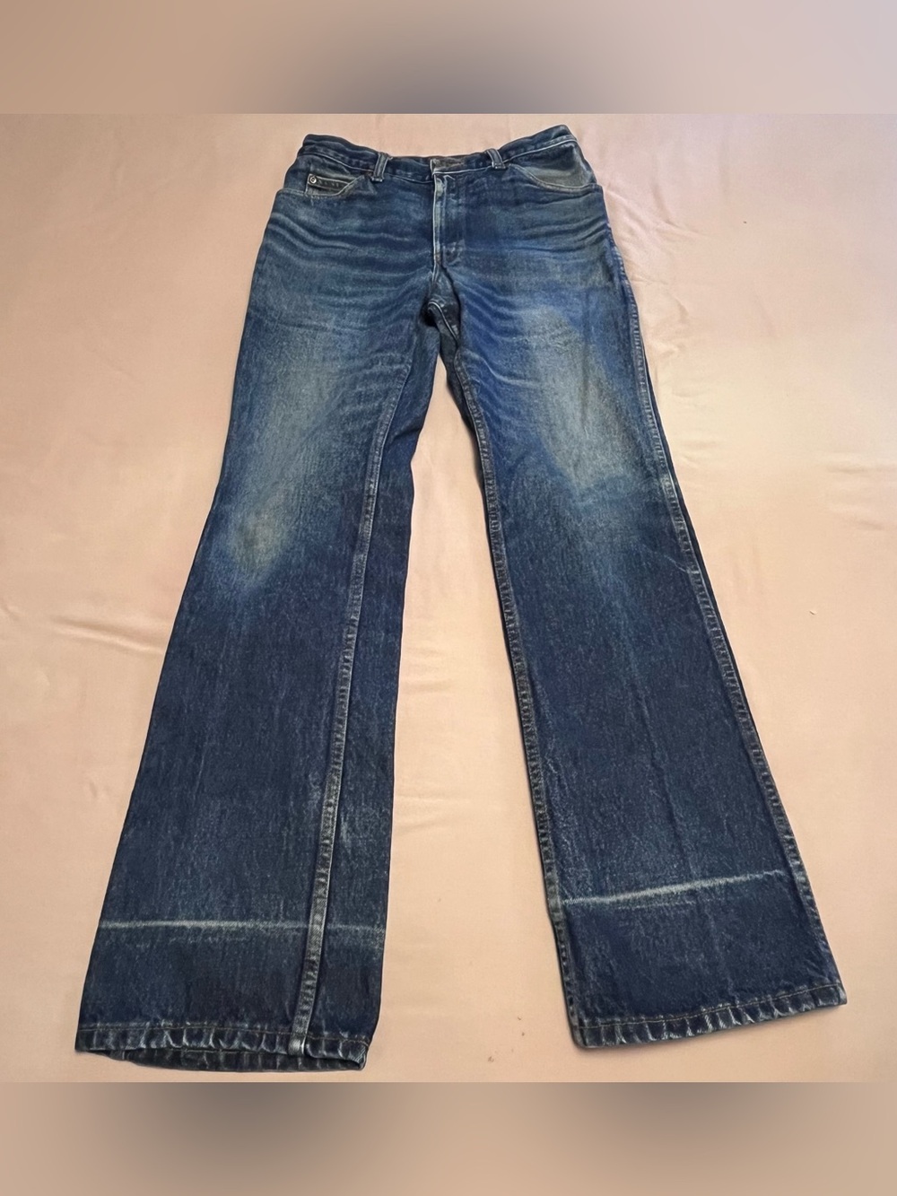 🇨🇦 C.W. Cody Western Faded Blue Men's Bootcut Jeans Canadian Made 31x32